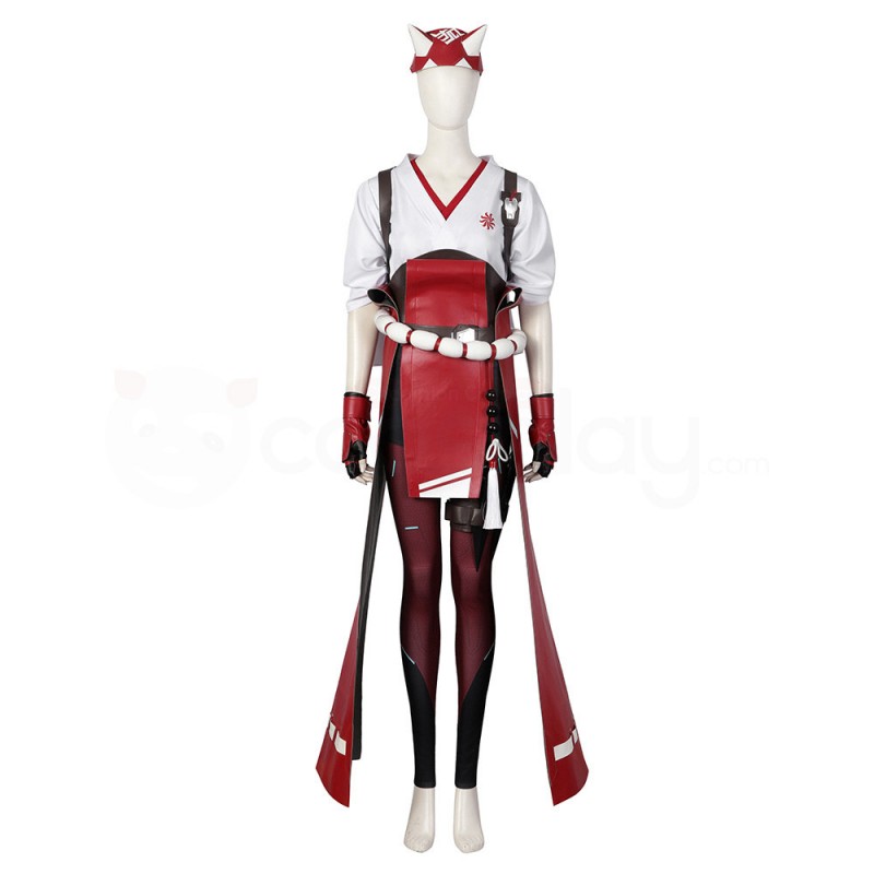 OW 2 Cosplay Costume Kiriko Halloween Suit