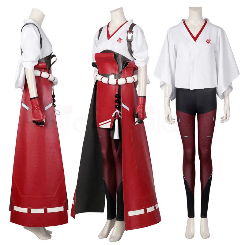 OW 2 Cosplay Costume Kiriko Halloween Suit