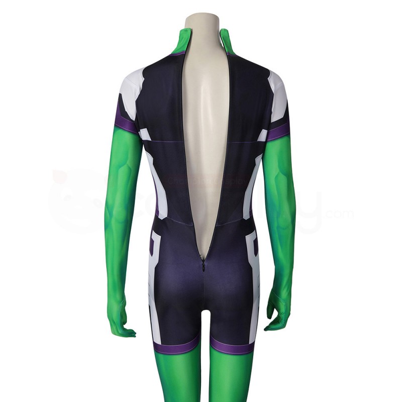 She Hulk Cosplay Costume Jennifer Halloween Jumpsuit