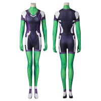 She Hulk Cosplay Costume Jennifer Halloween Jumpsuit