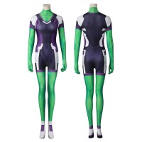 She-Hulk Cosplay Costume Jennifer Halloween Jumpsuit