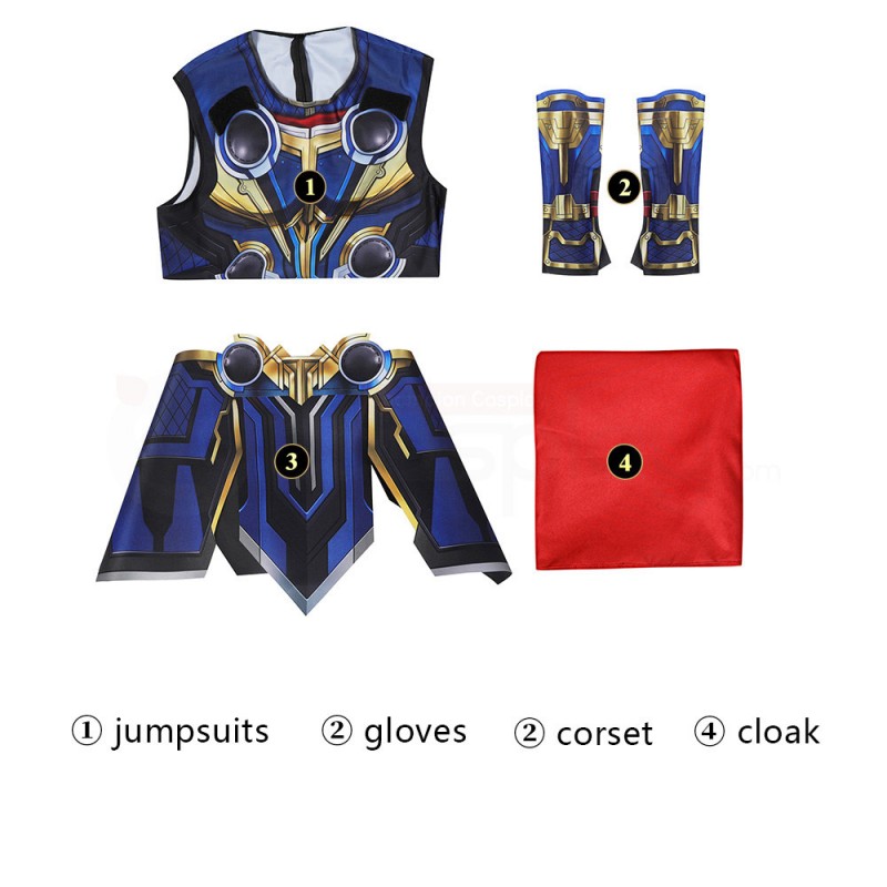 Thor Love and Thunder Cosplay Costumes Thor Jumpsuit