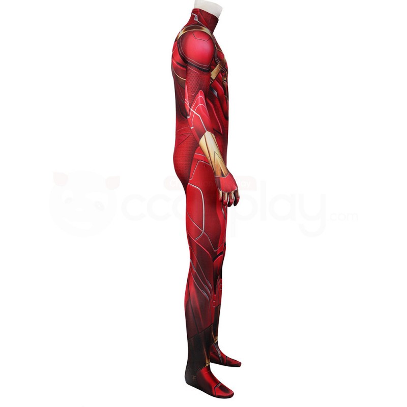 Iron Spider Armor Red Jumpsuit Spider-Man Cosplay Costumes