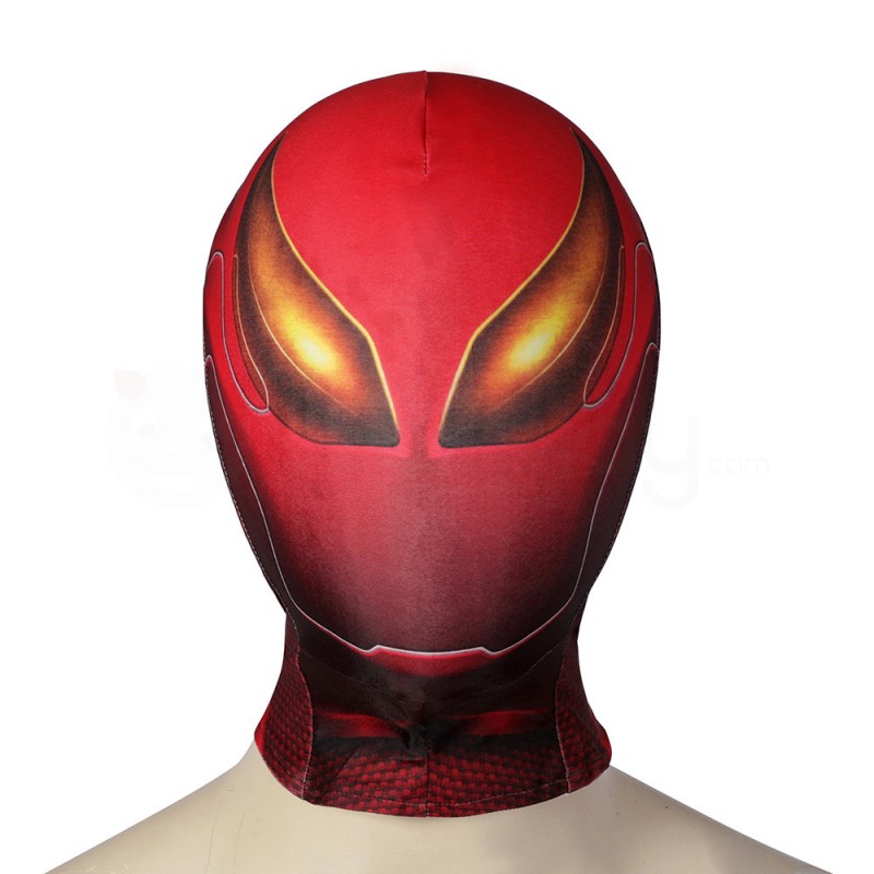 Iron Spider Armor Red Jumpsuit Spider-Man Cosplay Costumes