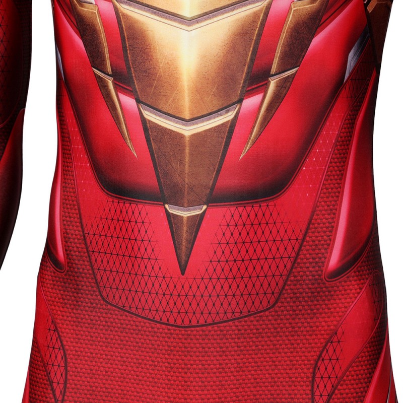 Iron Spider Armor Red Jumpsuit Spider-Man Cosplay Costumes