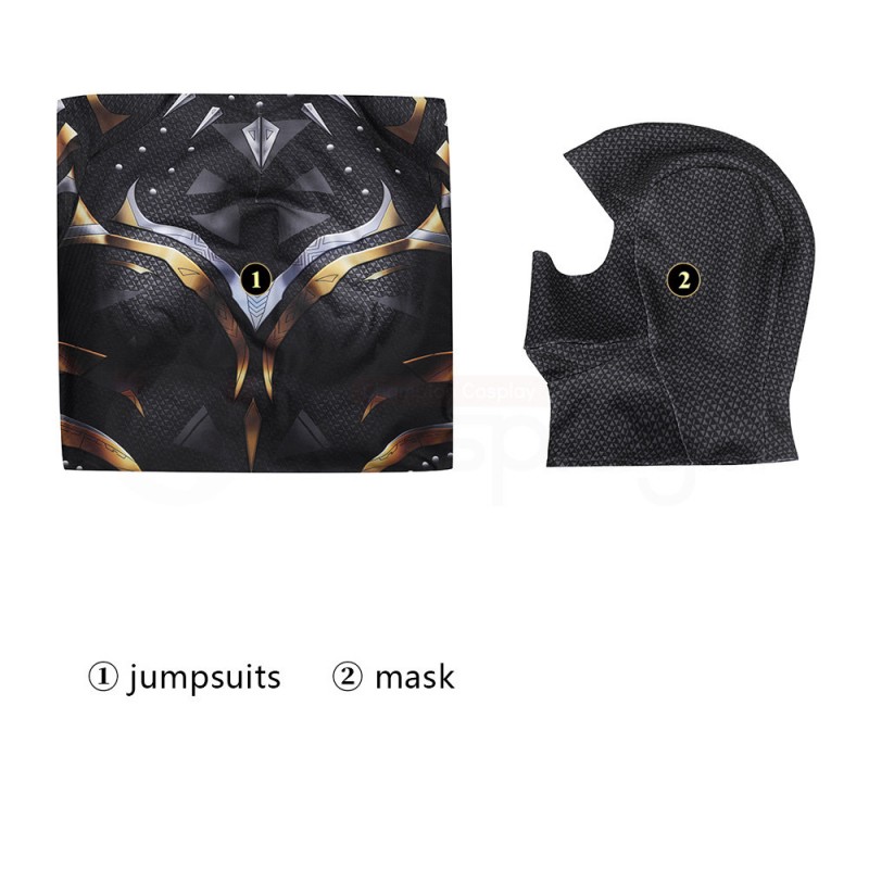 Black Panther Wakanda Forever Shuri Black Cosplay Costume