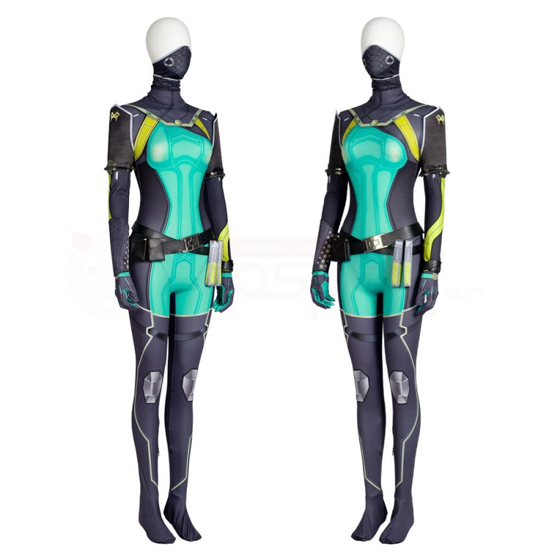 Game Valorant Cosplay Costumes Viper Suit Full Set