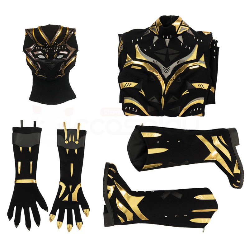 Shuri Black Costume Black Panther Wakanda Forever Cosplay Suit