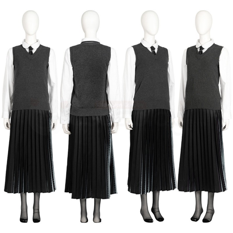 Wednesday Addams School Uniform The Addams Family Cosplay Costumes