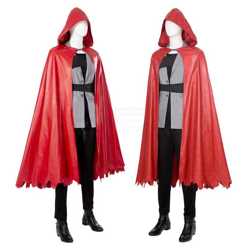 Ironheart Riri Williams Cosplay Costumes Red Cloak