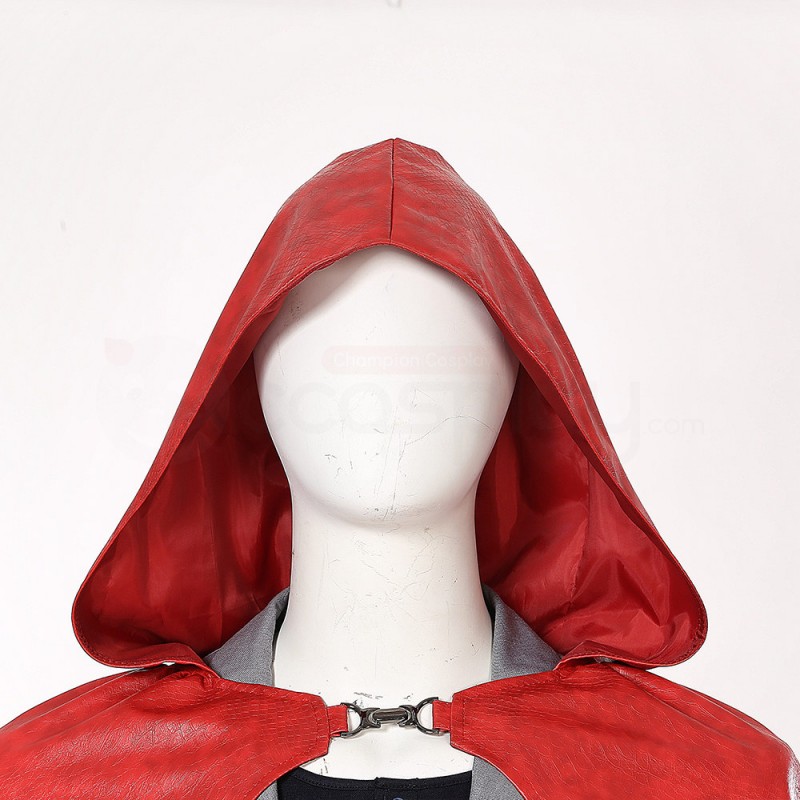 Ironheart Riri Williams Cosplay Costumes Red Cloak
