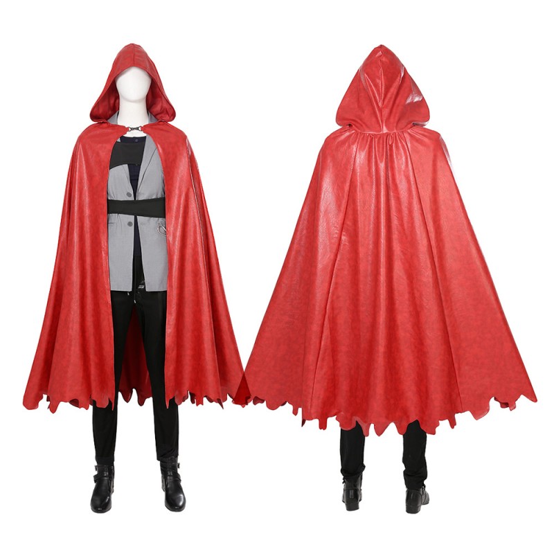 Ironheart Riri Williams Cosplay Costumes Red Cloak