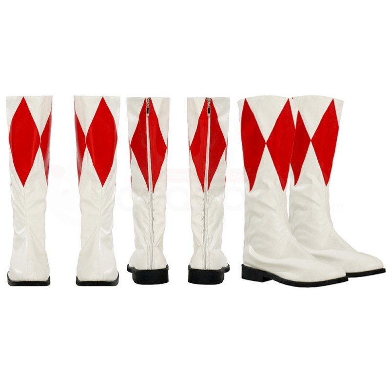 Red Ranger Costume Mighty Morphin Power Rangers Jason Lee Scott Cosplay Suit