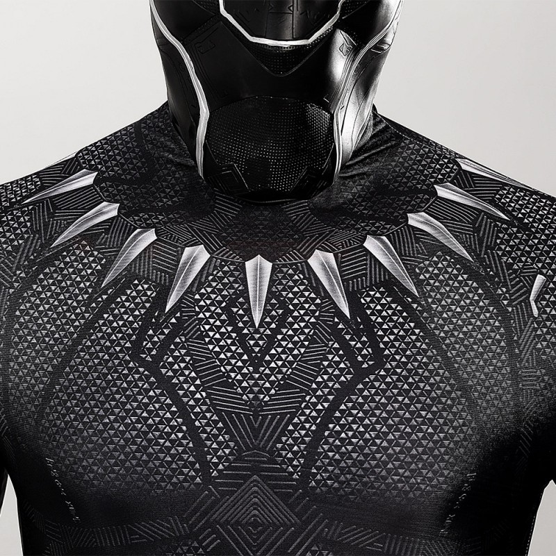 Black Panther Jumpsuit Black Cosplay Costume