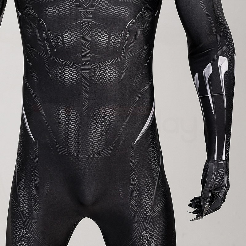 Black Panther Jumpsuit Black Cosplay Costume
