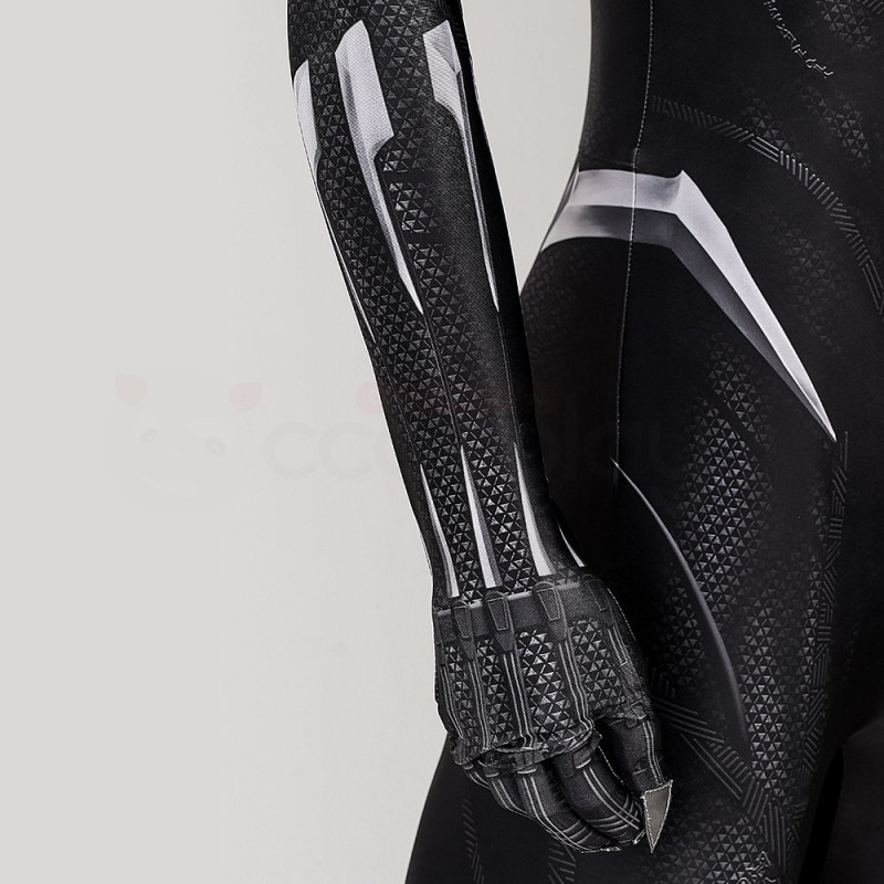 Black Panther Jumpsuit Black Cosplay Costume