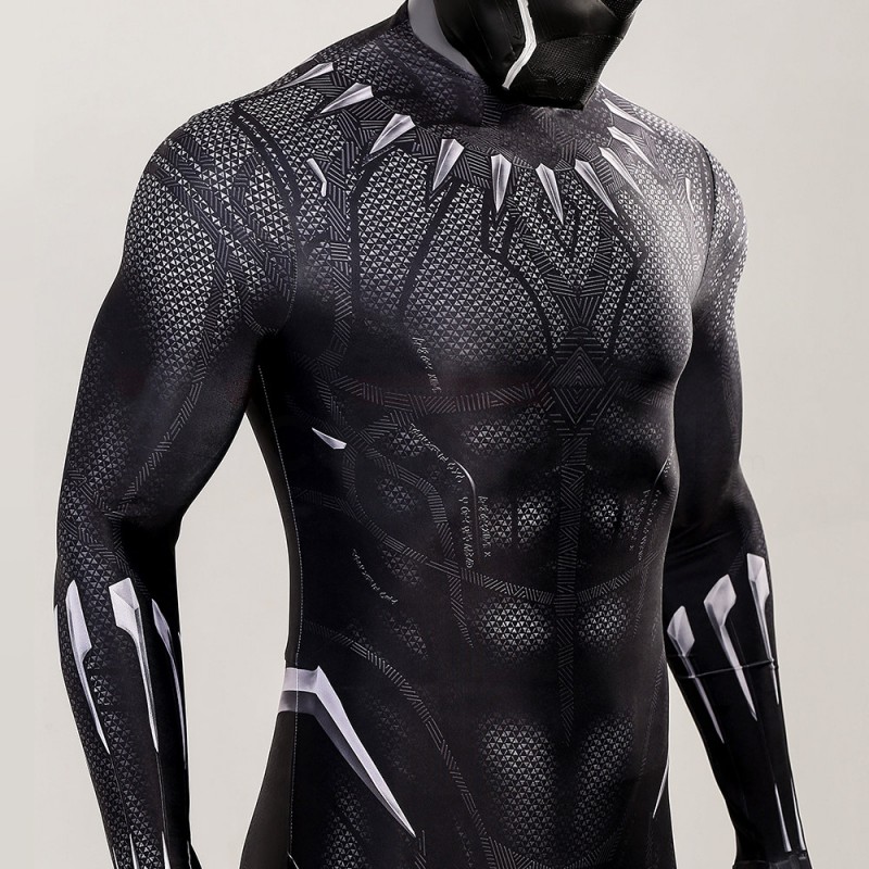 Black Panther Jumpsuit Black Cosplay Costume