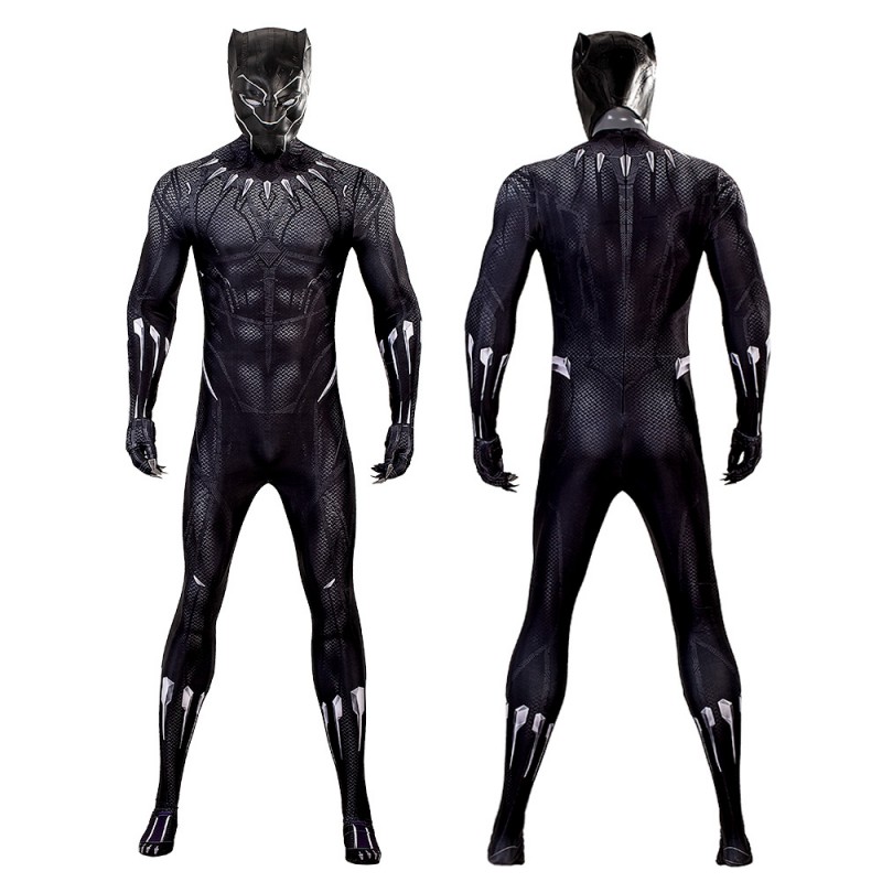 Black Panther Jumpsuit Black Cosplay Costume