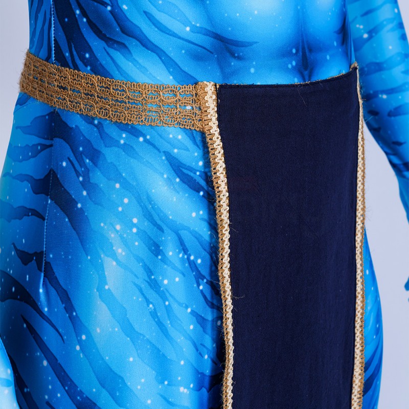 Jake Sully Blue Jumpsuit Avatar 2 The Way of Water Cosplay Costume