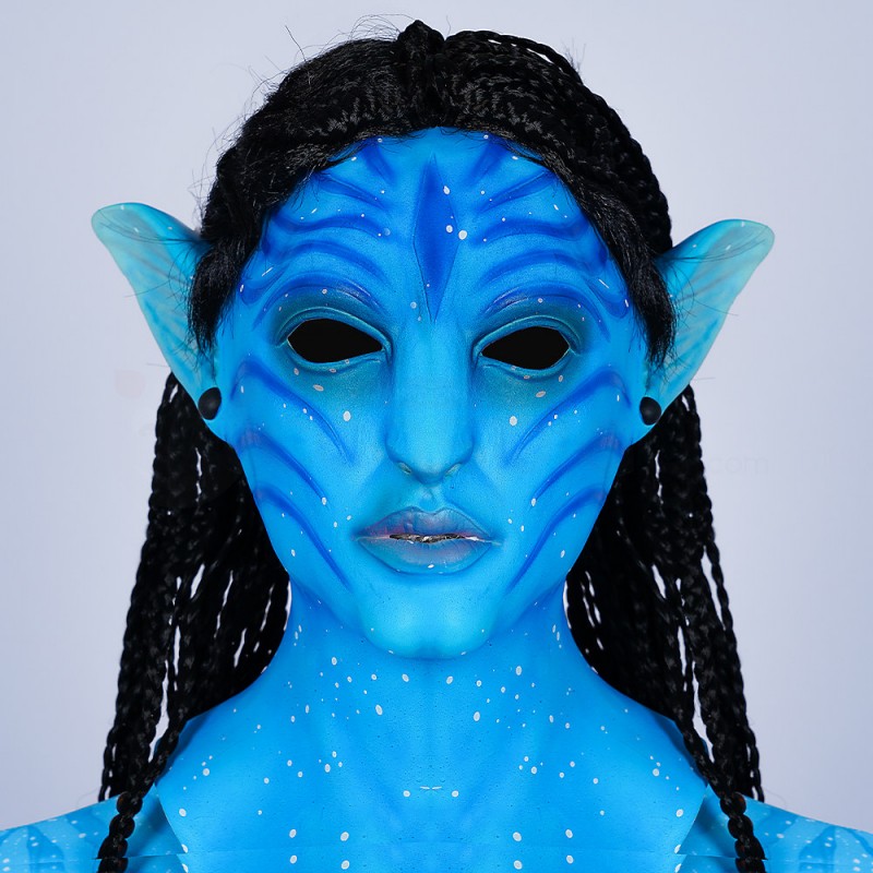 Neytiri Jumpsuit Zoe Saldana Blue Cosplay Costume Printed  Suit