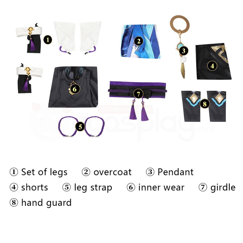 Scaramouche Costumes Genshin Impact Kunikuzushi Balladeer Cosplay Suit
