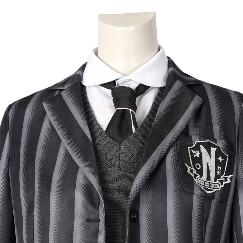 Wednesday Addams Cosplay Costumes The Addams School Uniform