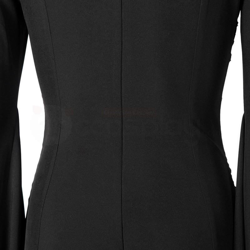 Wednesday Addams Morticia Cosplay Costumes Black Dress