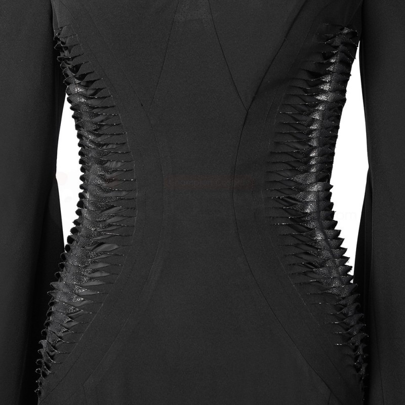 Wednesday Addams Morticia Cosplay Costumes Black Dress