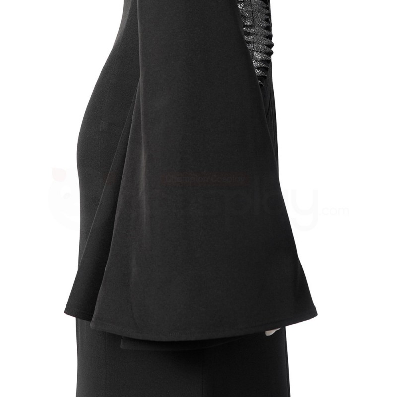 Wednesday Addams Morticia Cosplay Costumes Black Dress