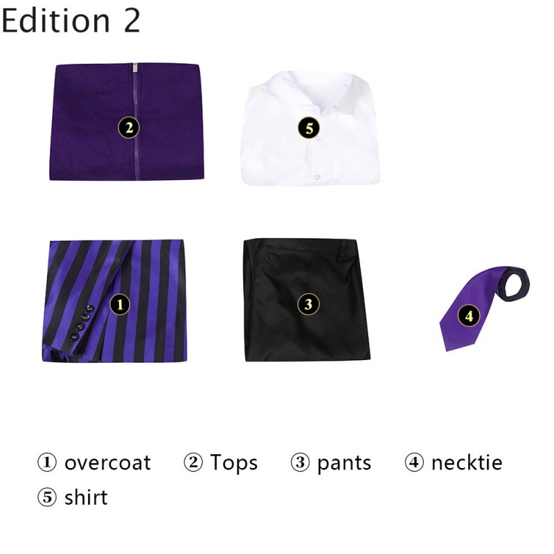 Boys Academy Uniform Wednesday Addams Cosplay Costumes