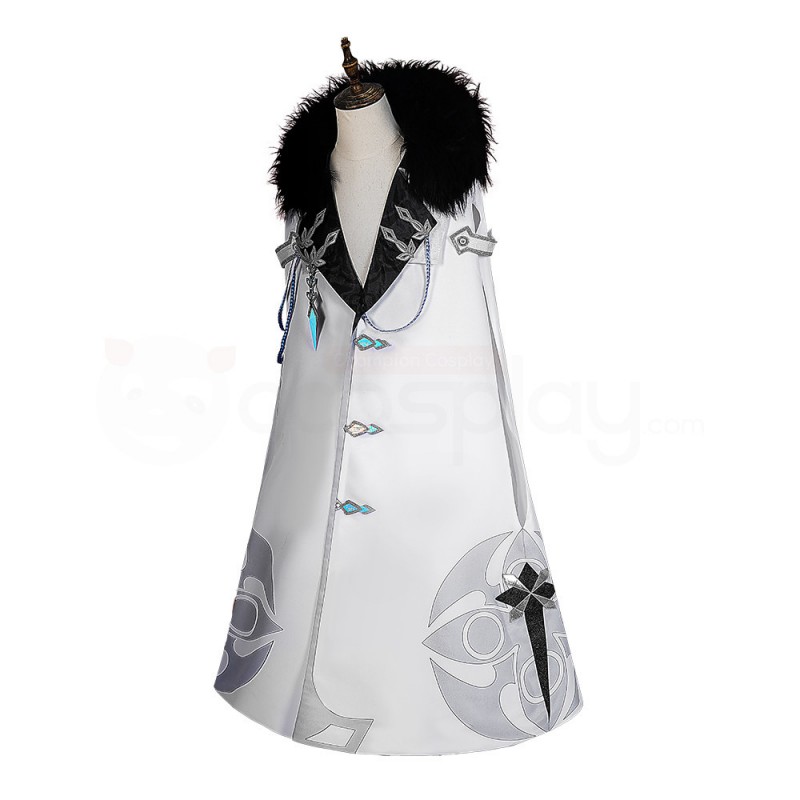 Genshin Impact Fatui Pierro The Jester Cosplay Costume Dottore Suit