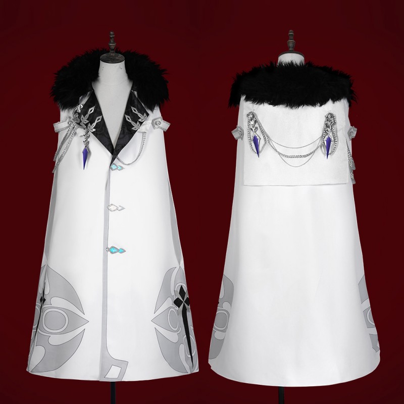 Genshin Impact Fatui Pulcinella Cosplay Costume Rooster Suit