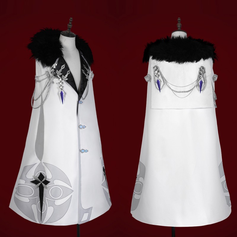 Genshin Impact Fatui Pulcinella Cosplay Costume Rooster Suit