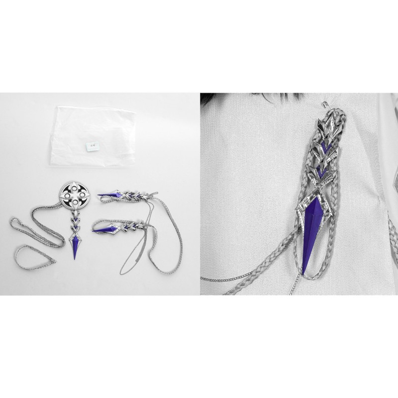 Genshin Impact Fatui Pulcinella Cosplay Costume Rooster Suit