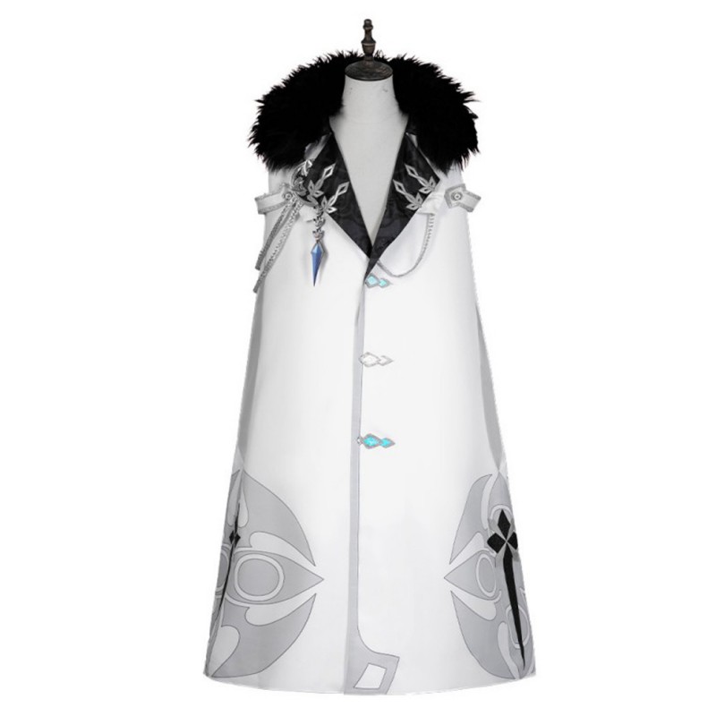 Genshin Impact Fatui Pulcinella Cosplay Costume Rooster Suit