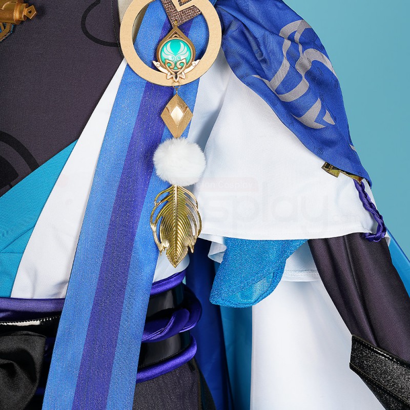 Balladeer Costumes Genshin Impact Wanderer Kunikuzushi Cosplay Suit