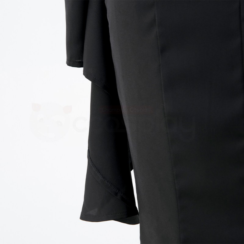 Morticia Addams Black Dress The Addams Family Cosplay Costumes