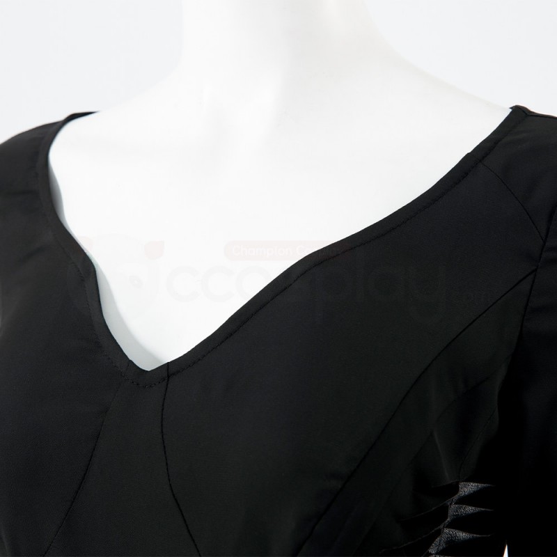 Morticia Addams Black Dress The Addams Family Cosplay Costumes