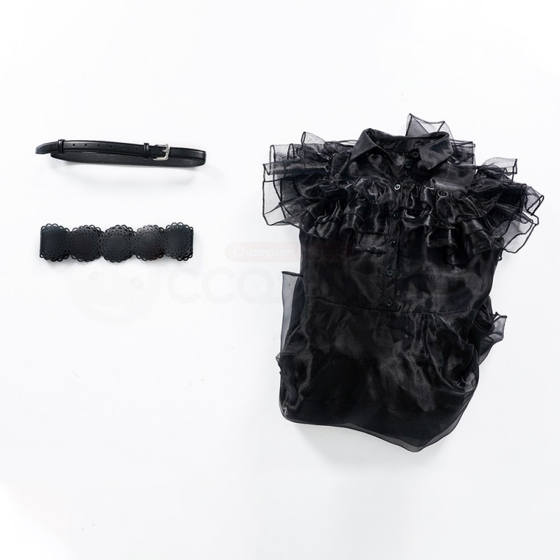 Wednesday Addams Cosplay Costumes The Addams Family Prom Dress