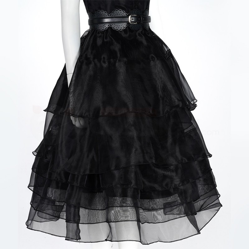 Wednesday Addams Cosplay Costumes The Addams Family Prom Dress