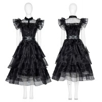 Wednesday Addams Cosplay Costumes The Addams Family Prom Dress