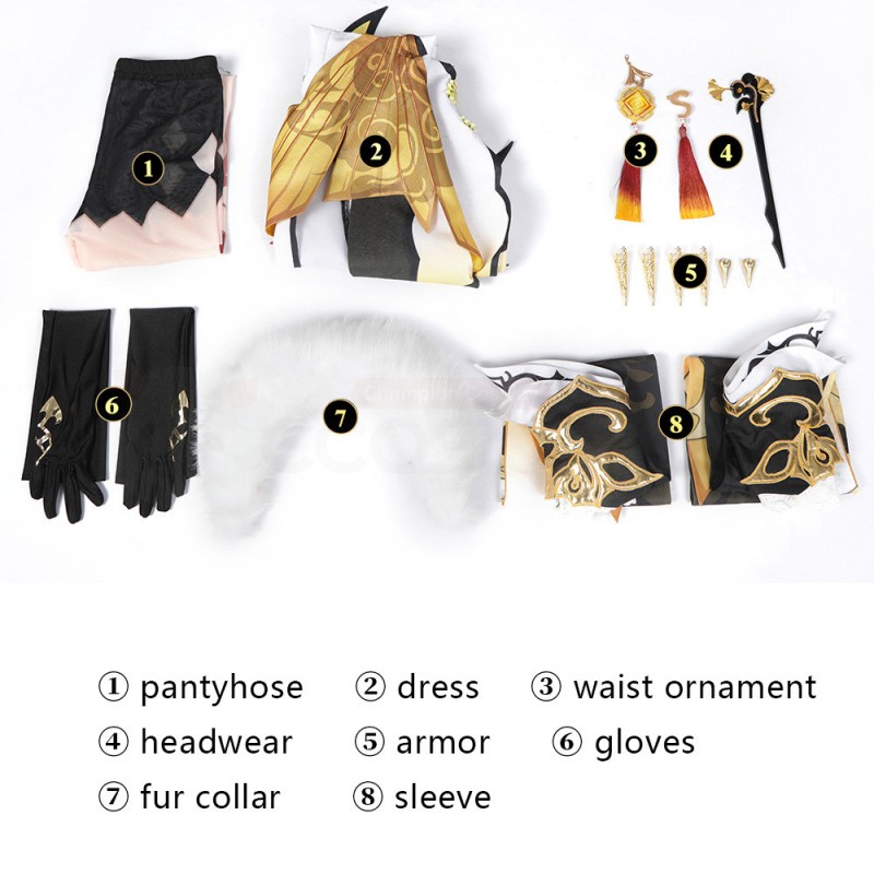 Genshin Impact Ningguang Cosplay Costumes