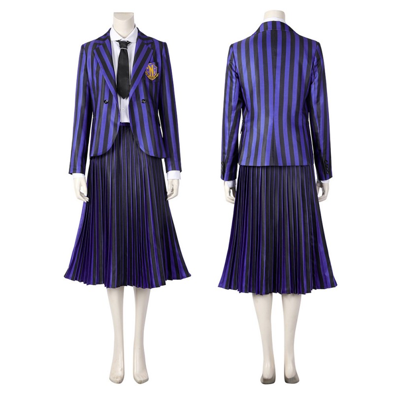 Wednesday The Addams Family Nevermore Academy Uniform Enid Sinclair Bianca Barclay Cosplay Costumes