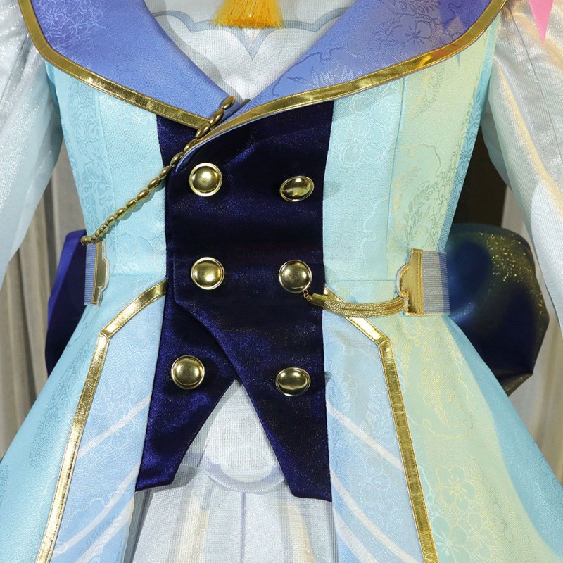 Kamisato Ayaka Springbloom Missive Cosplay Costume Costumes Genshin Impact Cosplay Suit