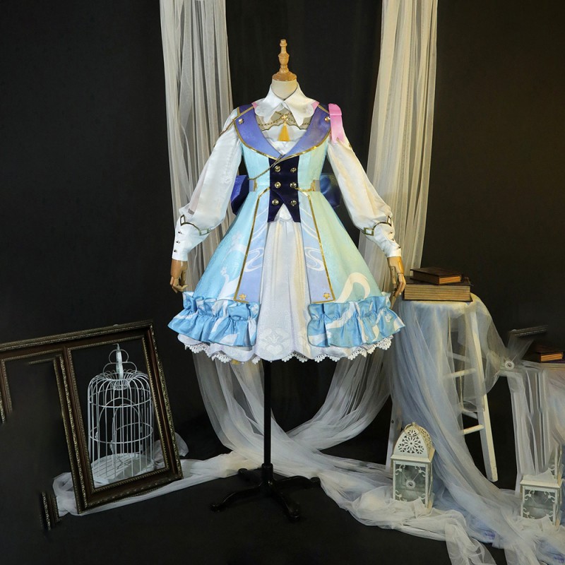 Kamisato Ayaka Springbloom Missive Cosplay Costume Costumes Genshin Impact Cosplay Suit