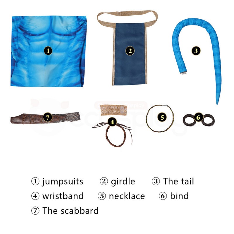 Avatar 2 The Way of Water Jake Sully Cosplay Costumes