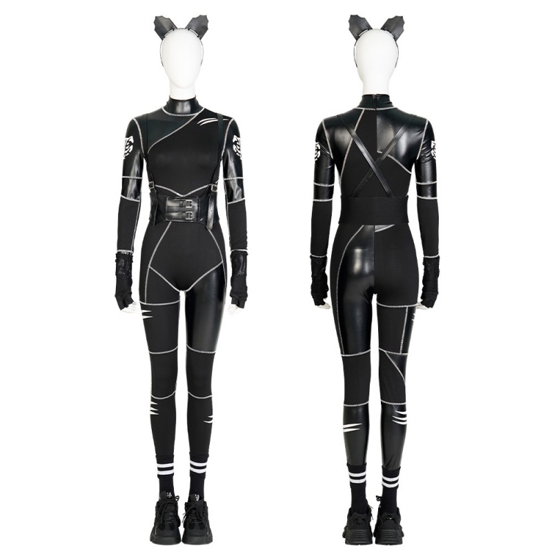 Wednesday Addams Black Jumpsuit The Addams Family Cosplay Costumes
