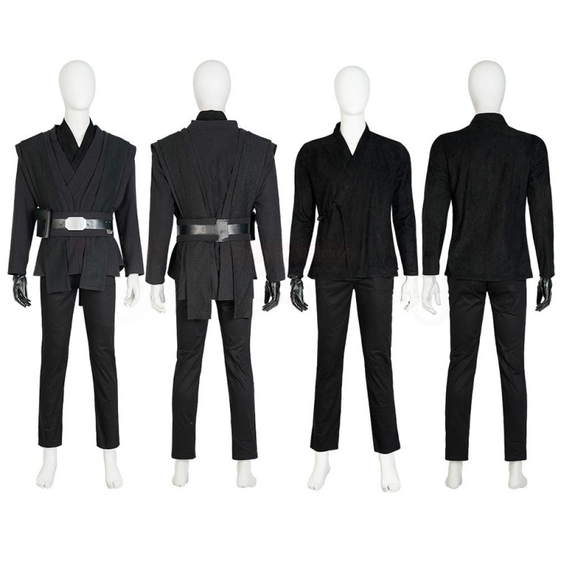 Star Wars The Mandalorian Luke Skywalker Black Cosplay Costumes