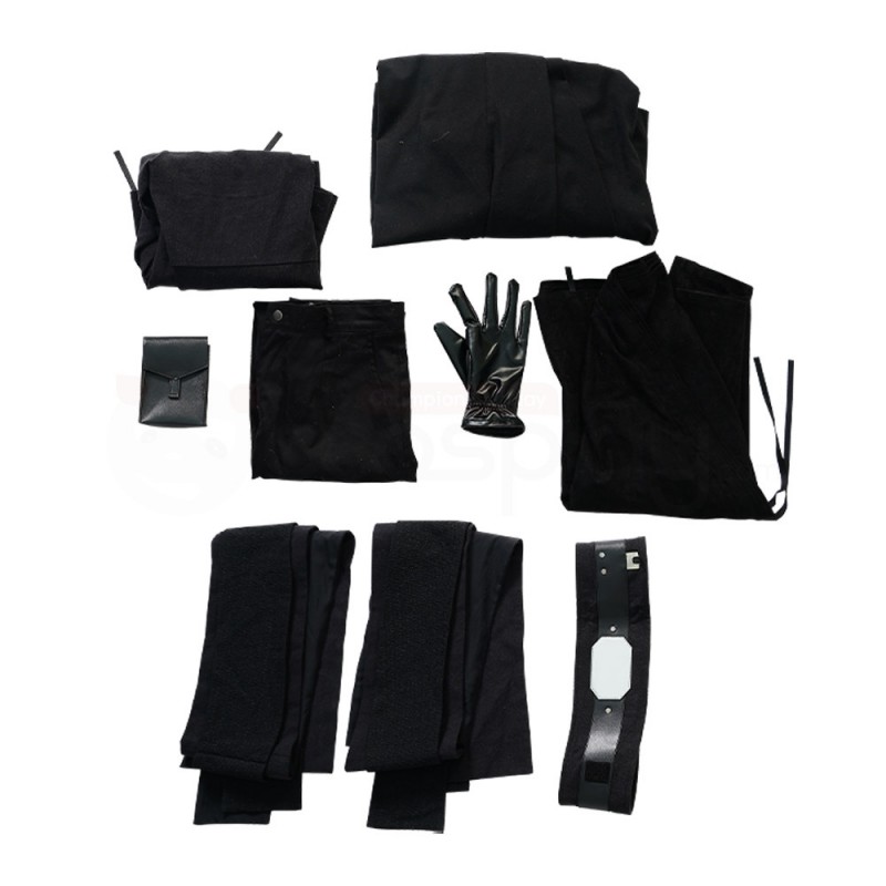 Star Wars The Mandalorian Luke Skywalker Black Cosplay Costumes