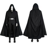 Star Wars The Mandalorian Luke Skywalker Black Cosplay Costumes